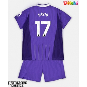 Tottenham Hotspur Savio #17 Dětské Alternativní dres komplet 2026-27 Krátký Rukáv (+ trenýrky)